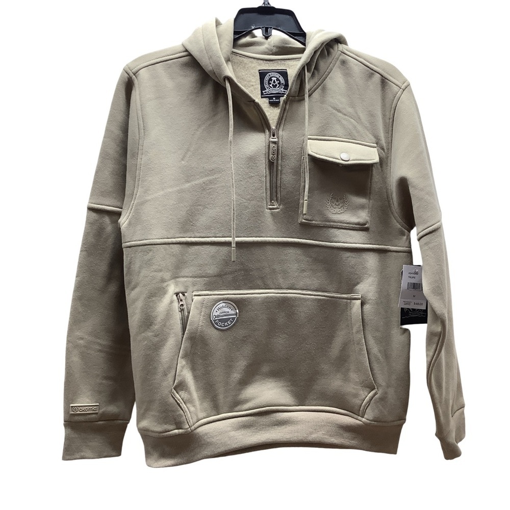 Akademiks Size Medium Men's Taupe Hooded Sweatshirt. New With Tags.